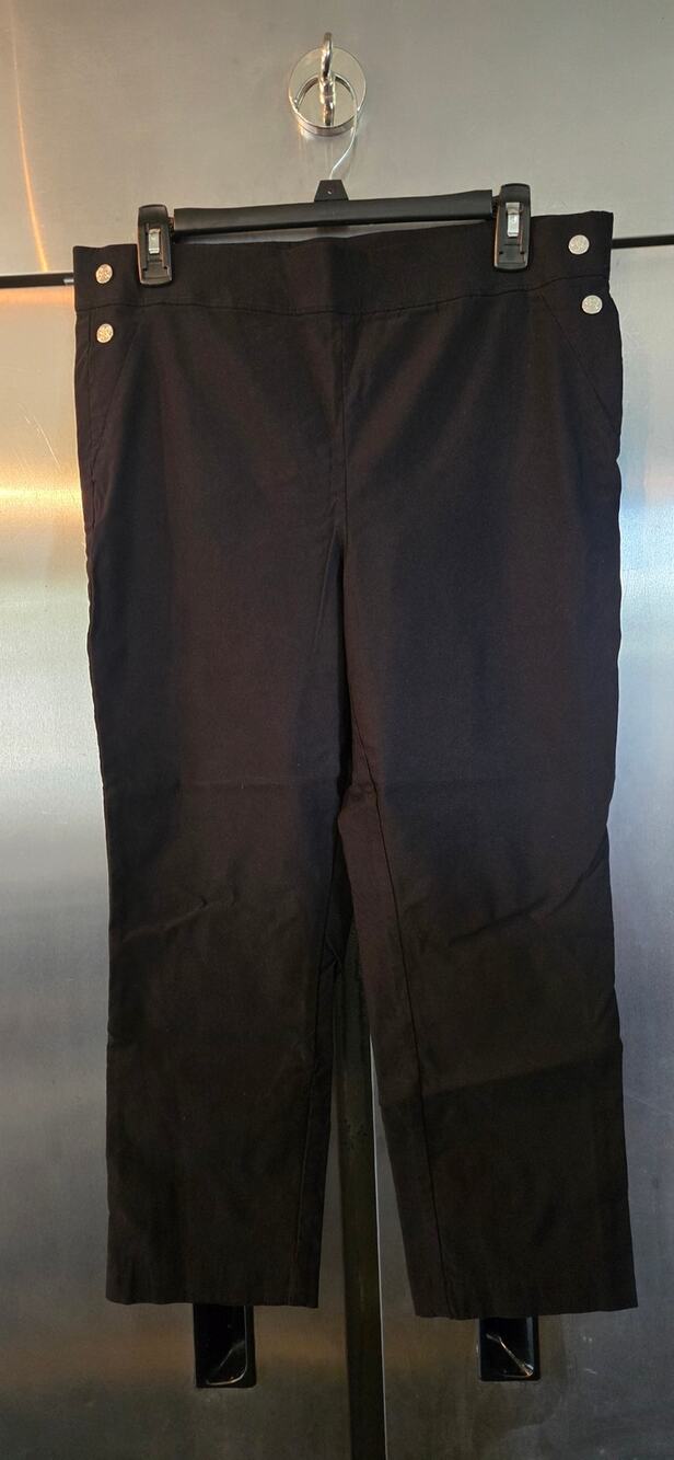 Rafaella Comfort Women's Brown Straight Leg Cropped Pants Size 14
